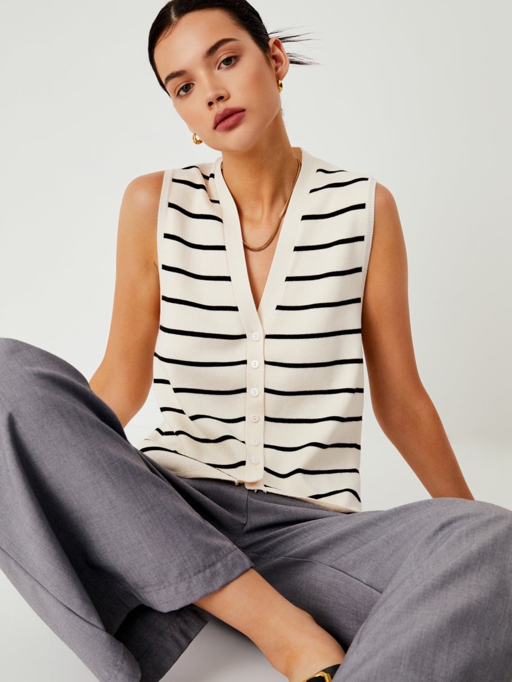 Commense Effortless Stripe Vest
